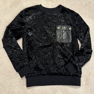 Self-Portrait sweatshirt with pocket detail